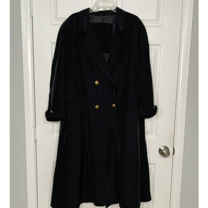 UTEX Weekend Wear Black Trench Coat Size 8